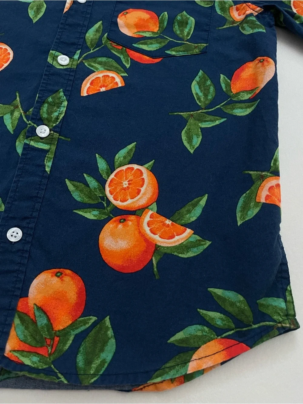 Old Navy Button-Up with Oranges